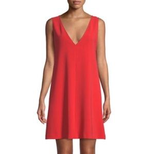 Theory Admiral Crepe v-neck shift dress